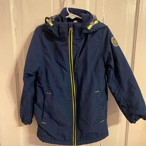 H & M Rain repellant jacket- Navy Blue Size 7